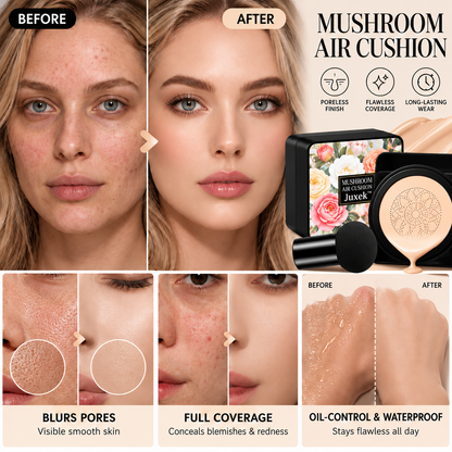🔥 50% OFF TODAY | Juxek™ mushroom Air Cushion Foundation – Lightweight & Breathable